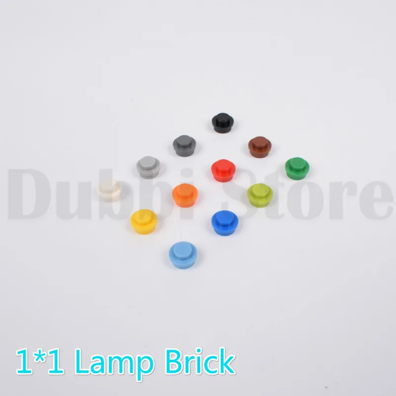 

1*1 Lamp DIY Building Block Bricks 100g/lot about 900pcs Compatible with KNOWN B Educational Toy Multicolor Gift for Children