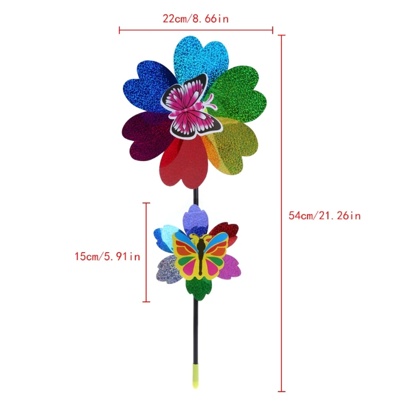Красочные Блестки мельница ветра вертушка для дома, сада, двора декоративные детские игрушки