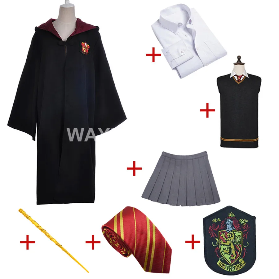 

Gryffindor Uniform Hermione Granger Cosplay Costume Cotton Halloween Party New Gift
