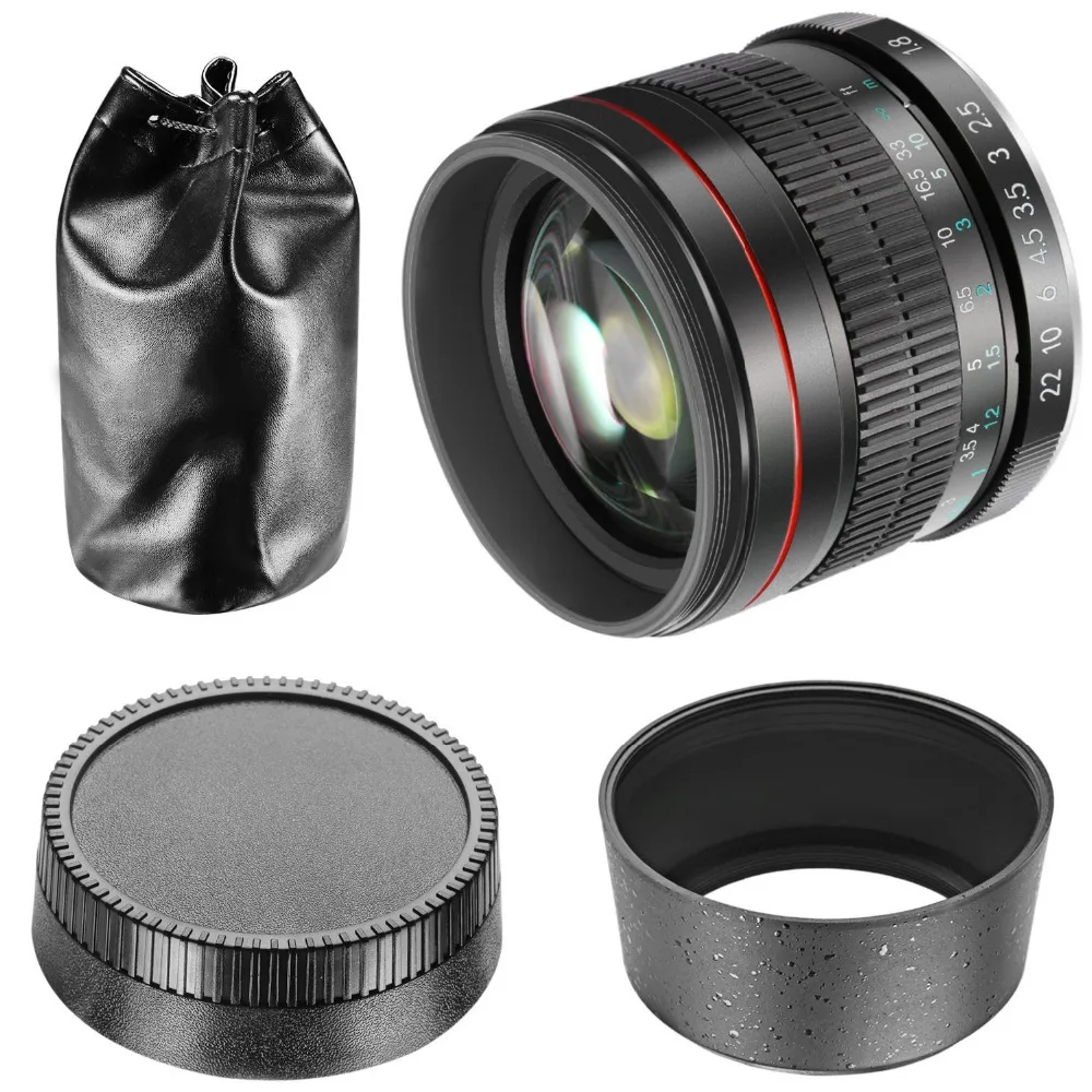 Neewer 85 мм f/1 8 портретный асферический телеобъектив для Nikon D5 D4 D810 D0800 D750 D610 Canon80D 70D 60D