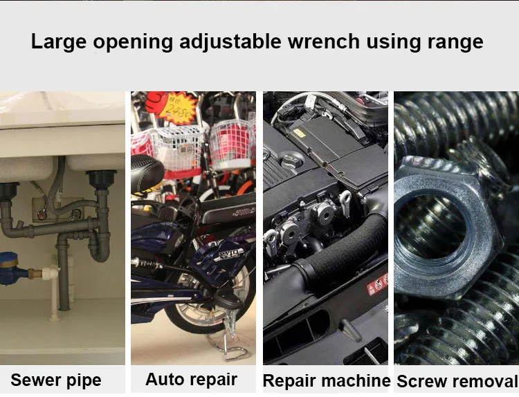 UNeefull регулируемый гаечный ключ универсальный ключ гаечный ключ открывающийся ключ 6-12 дюймов зубчатое кольцо гаечный ключ трещотка домашний ручной инструмент для ремонта