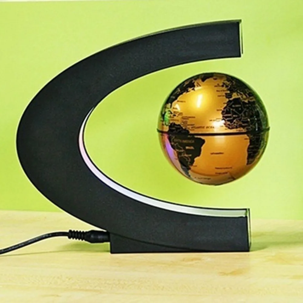

Magnetic Globe Levitation Floating LED Floating Tellurion C Shape Anti Gravity Globe World Map for office Home Decor child gifts