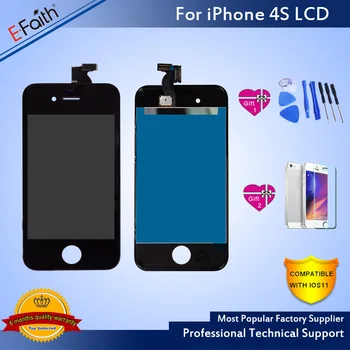 

Tianma E-Faith 100% Test LCD For iPhone 4G 4S Display No Dead Pixel With Digitizer Touch Screen