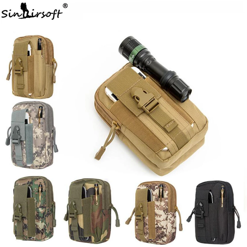 SINAIRSOFT Outdoor Camping Tactical Molle Pouch Belt Bag Military Hip