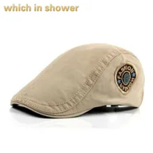 Который в душе мода унисекс сплошной Повседневный берет Лето солнце дышащая кепи модная плоская кепка s хлопок Пустая Шляпа
