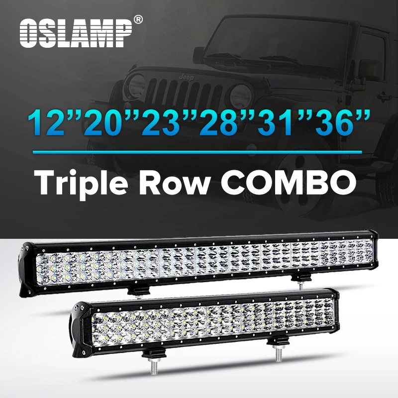 

Oslamp 4" 7" 12" 20" Combo LED Light Bar 12V 24V Auto Styling Driving Work Light for Car SUV ATV RZR UTE PickUp Truck Led Bar