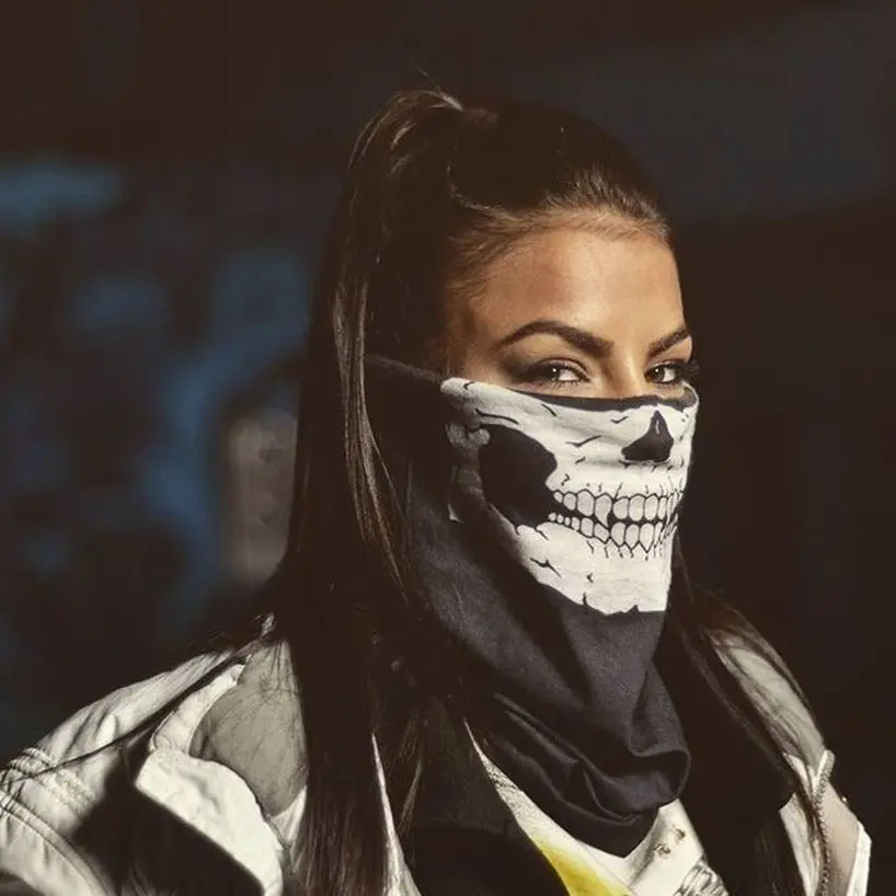 

Halloween Scary Mask Festival Skull Masks Skeleton Outdoor Motorcycle Bicycle Multi Masks Scarf Half Face Mask for Cycling Ski