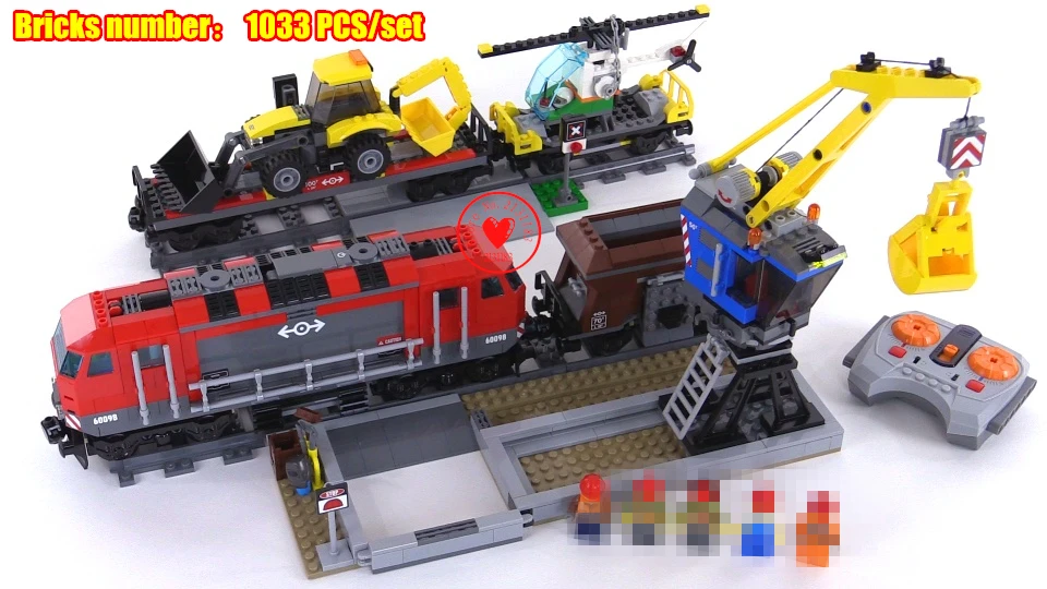 

City Engineering Remote Control RC Train car fit legoings technic city figures model Building Block kid diy toys boys gift