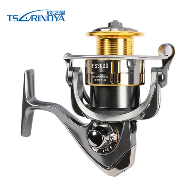

TSURINOYA FS3000 Spinning Reel 9+1BB 5.2:1 Bevel Metal Spool Lure Reel Max Drag 7kg Molinete Para Pesca for Saltwater Fishing