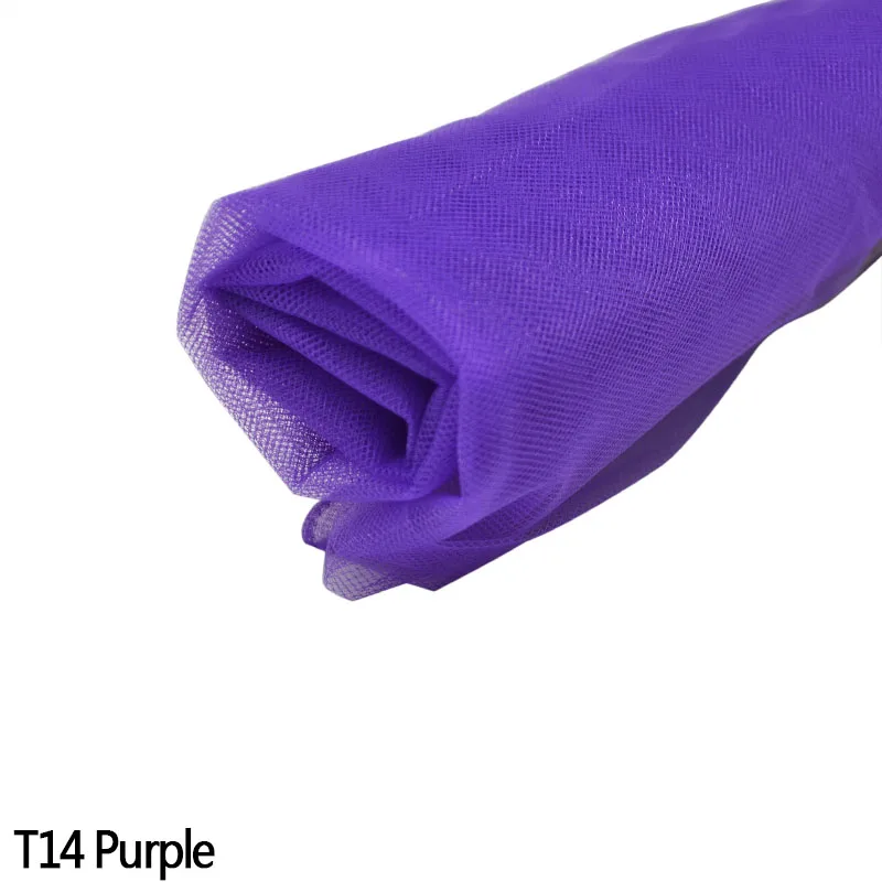 5x1,6 метров, цветная прозрачная органза, тюль, рулон ткани для девочки, пачка для свадьбы, арки, вечеринки, дня рождения, москитная сетка, Декор 8 - Цвет: T14 purple