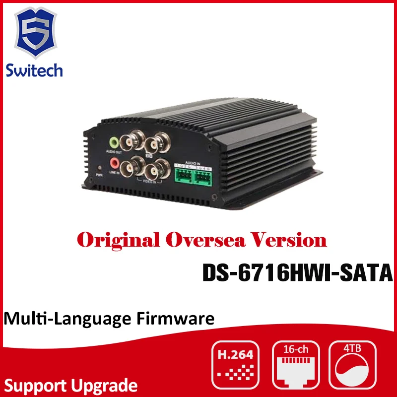 

HIK English version 16ch encoder DS-6716HWI WD1 real-time encoding Multiple PTZ protocols HIKVISION