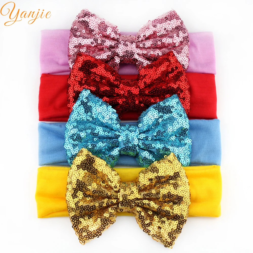 Buy 10pcs/lot Chic European Baby Girl 5" Big Sequin