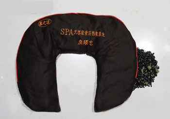 

Quality Salt moxa energy stone bag cervical spondylosis physiotherapy U-neck volcanic hot stone therapy bag moxibustion massage