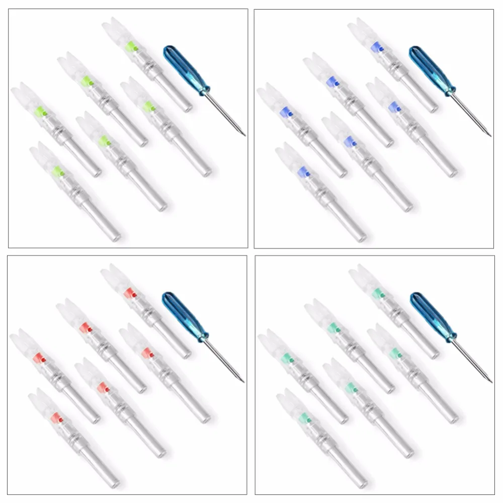 UK 3PCs Automatically LED Archery Nocks Tail For Crossbow Arrows Archery Part