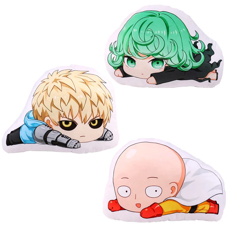Японское аниме ONE PUNCH MAN Saitama Genos tatsumaki Косплей Кукла Мягкая Плюшевая мягкая задняя