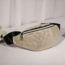 Для женщин блесток талии мешок цветной глиттер сумки с регулируемым ремешком для ежедневного пляж путешествия фестивалей FA$3