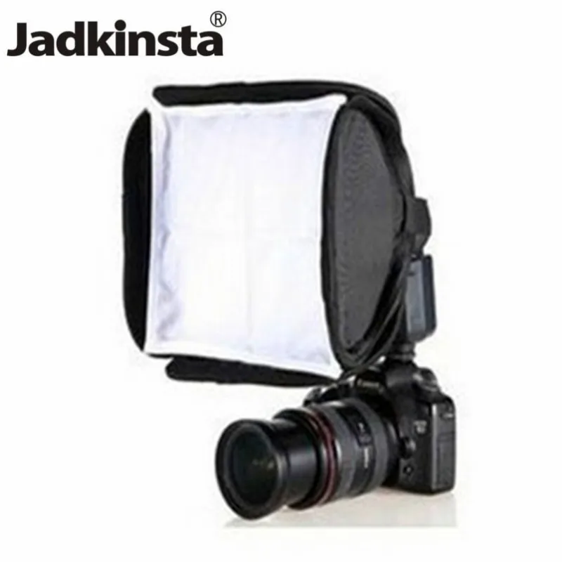

Jadkinsta Camera Flash Diffuser 23x23cm Portable Mini Softbox with Carry Bag for Canon Flash 430EX 580EX 600EX SB900 SB800 SB700