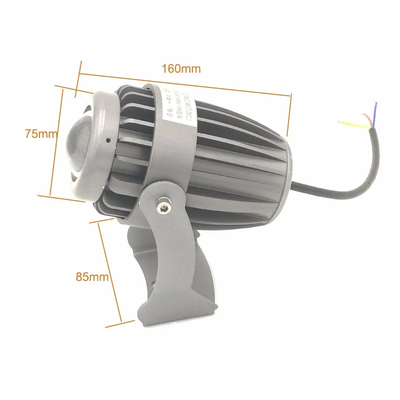 Луч света лампы светодиодные 10 Вт AC85-265 прожектор Открытый водонепроницаемый света столбы снаружи лазерный свет Строительство Освещение