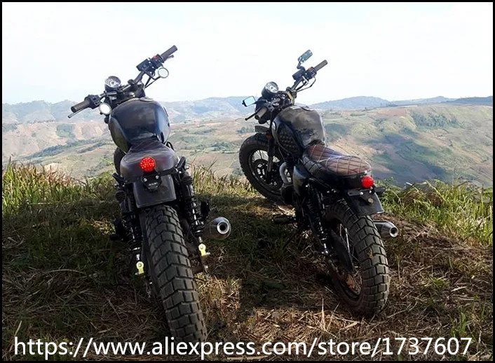 1pcs Universal Retro LED  motorcycle modified rear lights license plate lights brake lights for max250 /GN/CG motorcycle parts