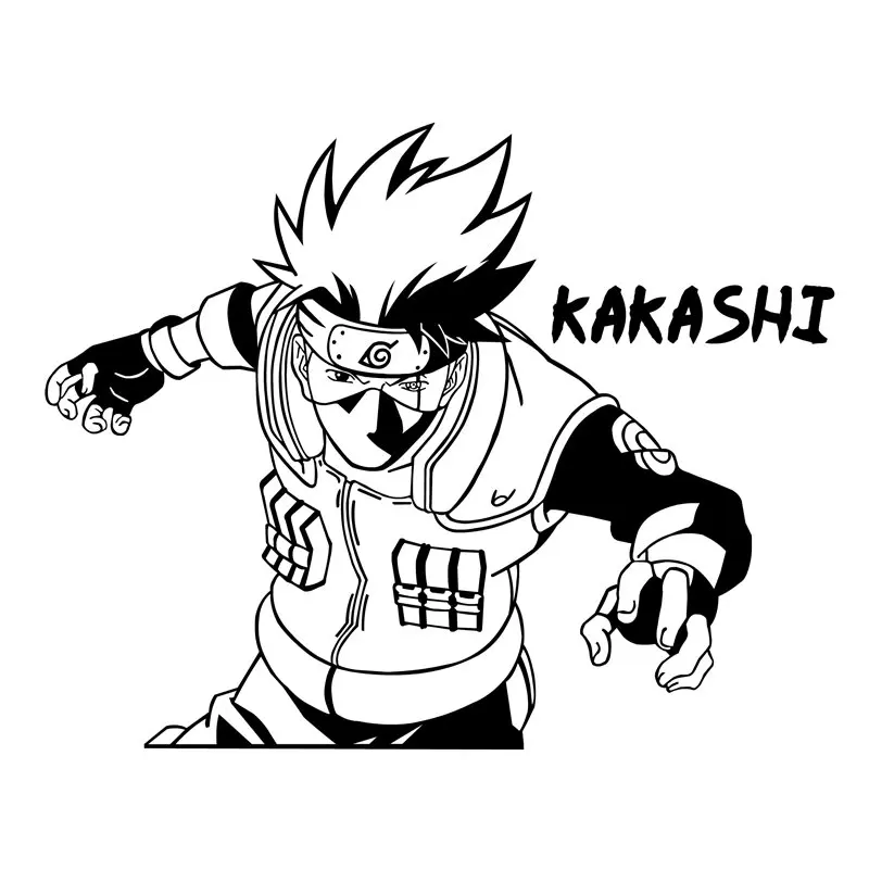 PowerAngel Huge Naruto Kakashi Sakura Sasuke Itachi Hinata Gaara Minato Anime Sticker For Car Wall Art
