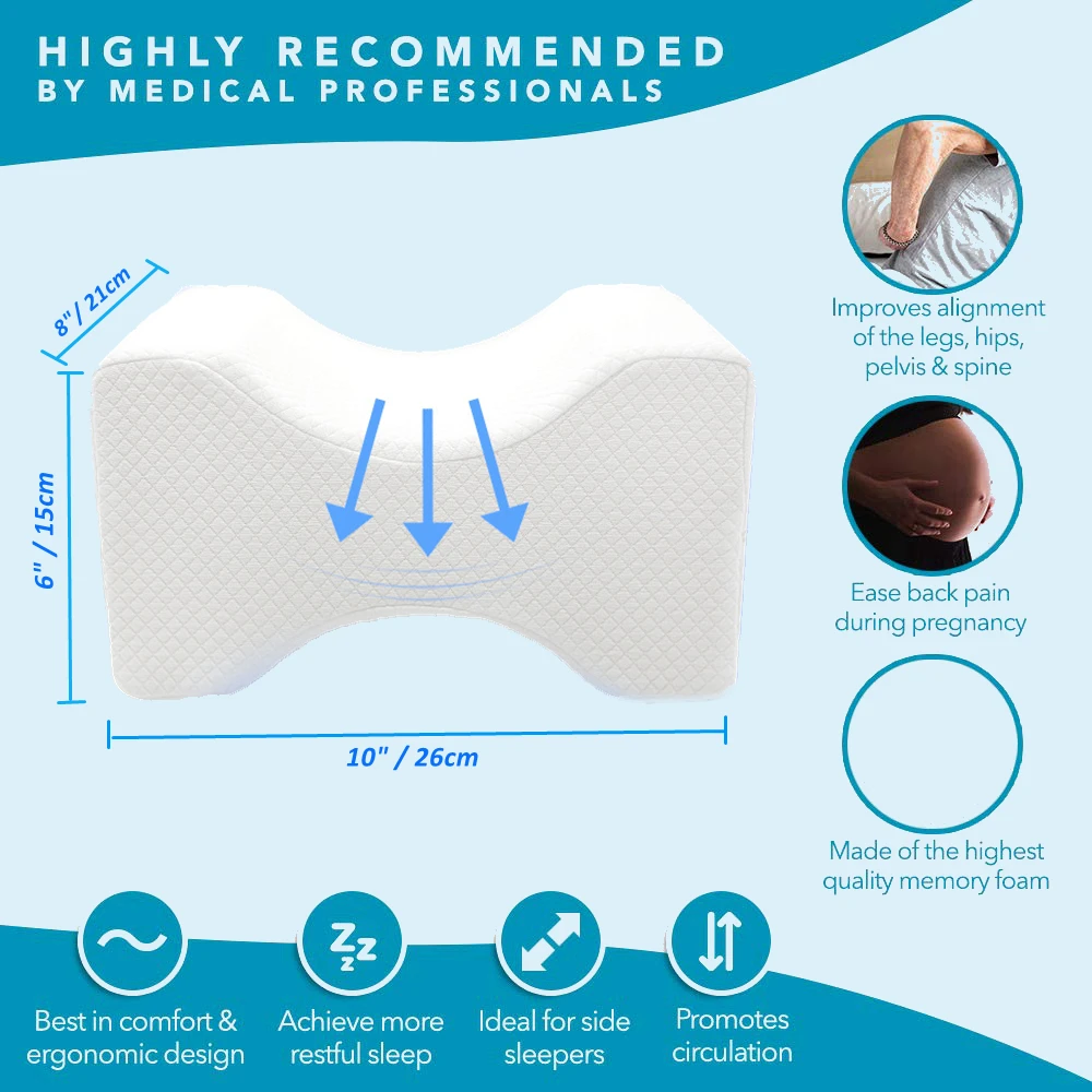 Gel Cooling Orthopedic Leg Pillow Memory Foam Pregnant Women Knee