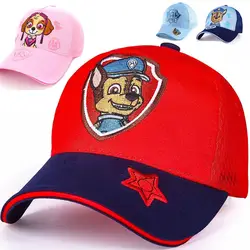2019 натуральная PAW Patrol Детские летние шапки хлопок милые шапки головные уборы с принтом на тему собак вечерние детские бейсболки