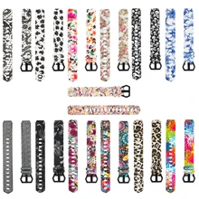 Силиконовый ремешок для часов с принтом для Fitbit Alta/Alta HR/ACE, умные часы для фитнеса, спорта, водонепроницаемый сменный Браслет, ремешок