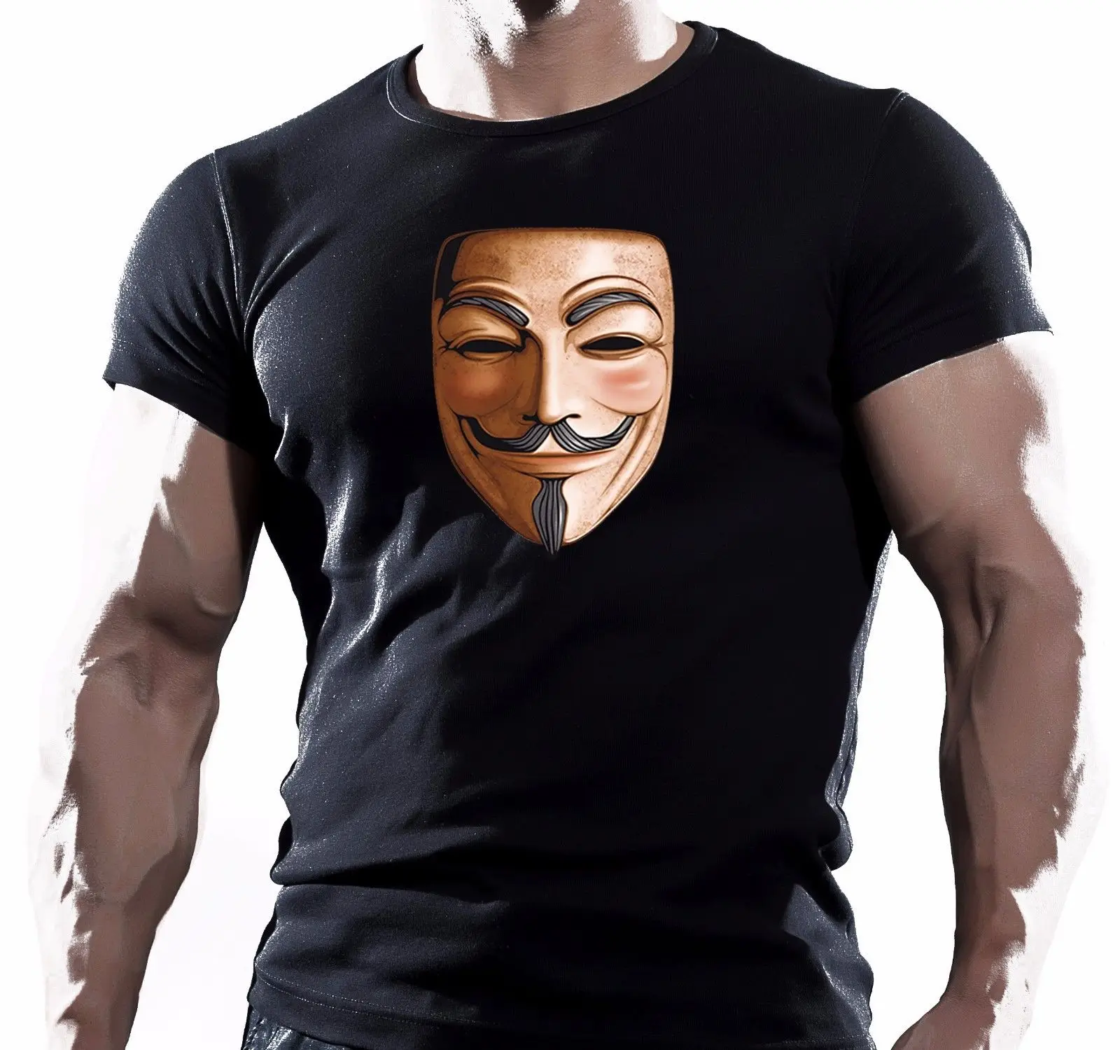 Футболка с надписью Anonymous Guy Maske Fawkes Hacker Fawke Herren Baumwolle модная футболка высокого