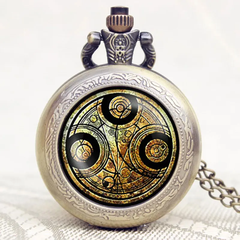 

Doctor Who Series Hot Sell Pocket Watch Chain 3 Colors Boyfriend Gift Mens Necklack High Quality P1136-8