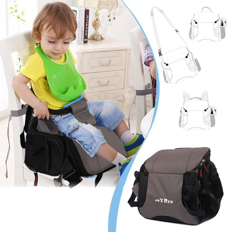 

Baby Dinner Feeding Seat Large Capacity Mummy Bag Toddler Dining High Chair Children Booster Seats Outdoor Product For Babies