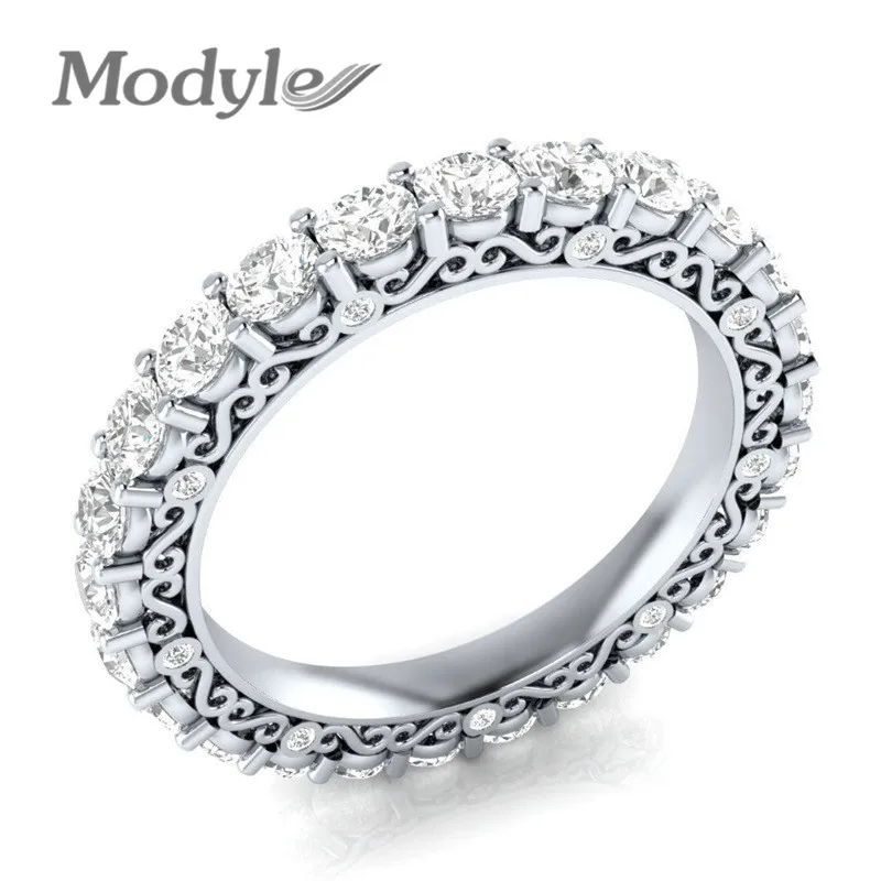 Новые серебряные кольца Modyle для женщин маленькие модные ювелирные украшения с