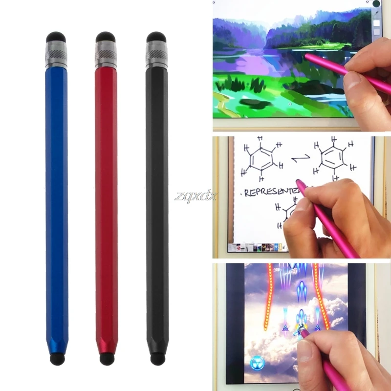 

Multifunction Dual Heads Ends Round Capacitive Touch Screen Drawing Pen Stylus Z09 Drop ship