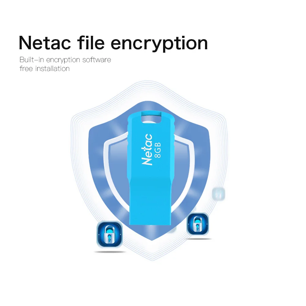 Netac U195 8 г 16 ГБ 32 ГБ USB2.0 высокое Скорость Флешка Водонепроницаемый надежная защита от повреждений USB флешка s для ноутбука macbook air pro таблетки