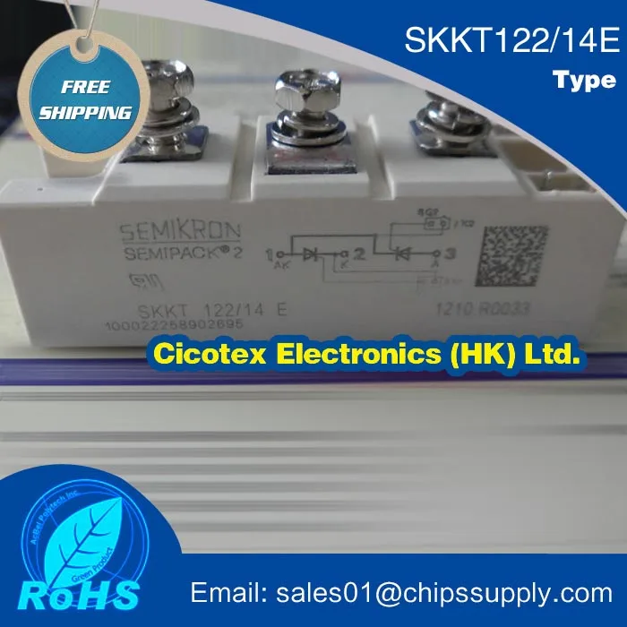 

Модуль бтиз SKKT122/14E, тиристорные/диодные модули SKKT12214E