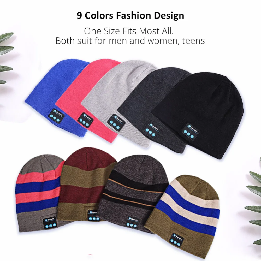  Wireless Bluetooth Headphones Sport Music Hat Smart Headset Beanie Cap Winter Hat with Speaker for  - 32770928094