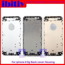 Replacement inch Back Rear Cover For IPhone 6 6G 4.7 Housing Battery Cover Door Cover Grey Golden White Rose gold Free shipping