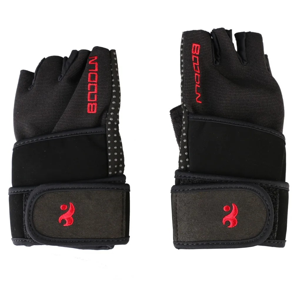 Gym Gloves Men Women Body Building Half Finger Fitness Gloves An-slip Weight Lifting Sports Training Fingerless Gloves 3 Colors
