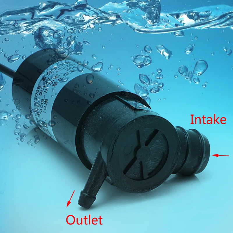 Высокое качество DC 12V/AC 220V 36W погружной водяной насос 10m 400L/H Автомойка ванная