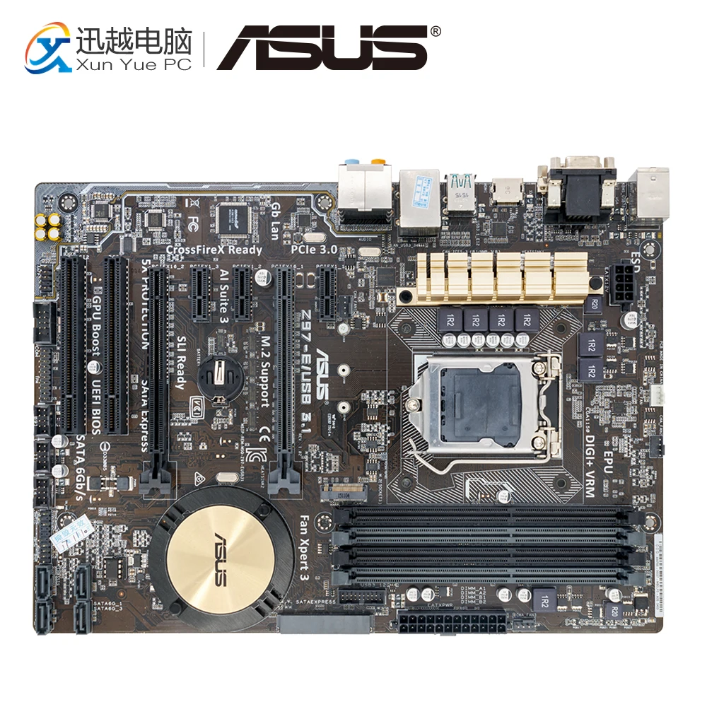 

Asus Z97-E/USB3.1 Desktop Motherboard Z97 Socket LGA 1150 i7 i5 i3 DDR3 SATA3 USB3.0 ATX