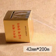 5 Коробки татуировки Пластик Обёрточная бумага консервант Плёнки для постоянного Макияж татуировки бровей лайнер 42 мм* 200 м татуировки интимные аксессуары питания