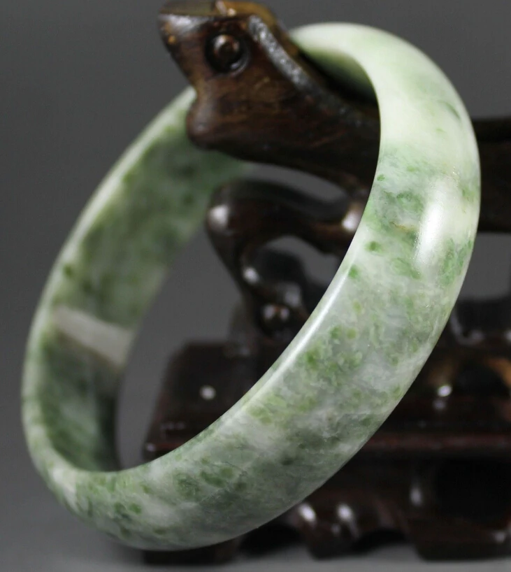 

2527 Pure natural China Dushan jade hand-carved bracelet,fine bangle