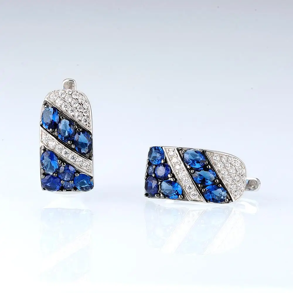 E307107BLNZSK925-Silver Earrings-SV4