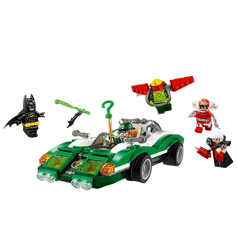 

Batman Series The Riddler Riddle Racer Building Blocks Bricks Movie Model Kids Toys Marvel Compatible Legoe