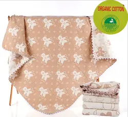 5 слоев органический хлопок детское одеяло для новорожденных мягкое детское одеяло для кроватки коляска автомобиль самолета 100 см x 100 см (39