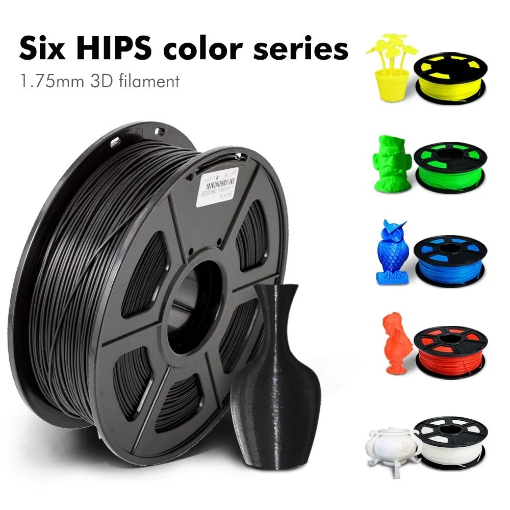 

SUNLU HIPS Filament For 3D Printer 1KG With Spool Low Shrinkage Printing Consumable 1.75mm HIPS Filament For 3d Extruder