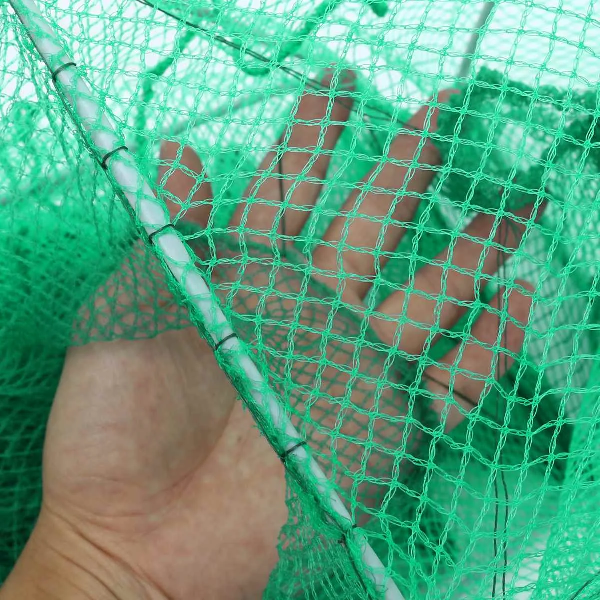 320 см нейлоновая рыболовная сеть Складная портативная Краб Раки Омаров ловушка для ловли рыбы угря креветка-приманка рыболовная сеть
