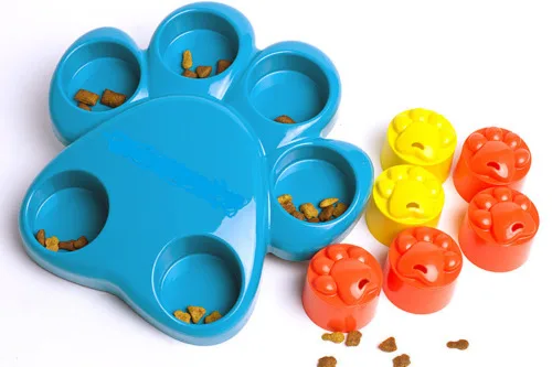 Интерактивные игрушки для собак собака, обучающая игрушка роликовая лапа головоломка лапа спрятать сочетание еды и игр - Цвет: blue