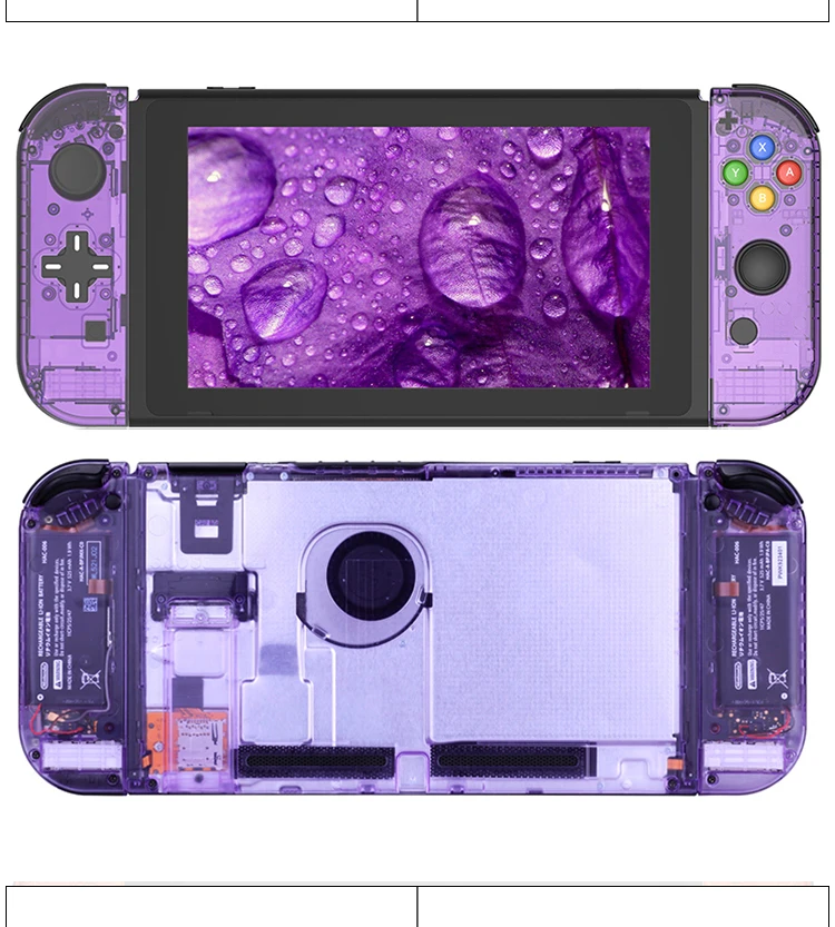

DIY Shell Case replacement transparent for joycon Joy-con switch Console L R Controller Repair parts