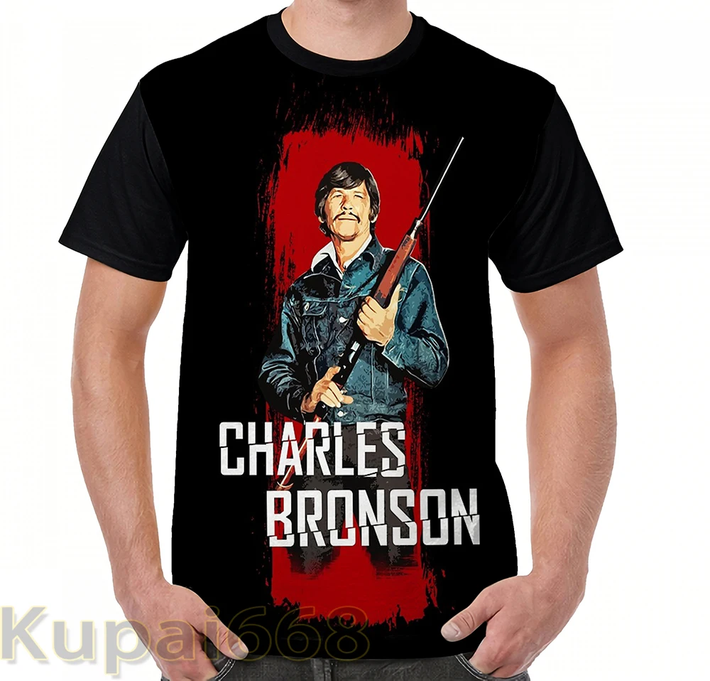 Забавная футболка с графическим принтом мужские топы футболки Charles Bronson Mr Majestyk
