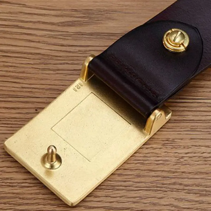 Ремень мужской из 100% натуральной кожи с латунными пряжками|men belt brand luxury|mens belts